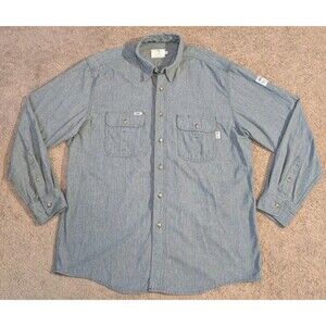 Tyndale FRMC Rustic FR Button Down Work Shirt Cat 2 M120T Made in USA Men's XL